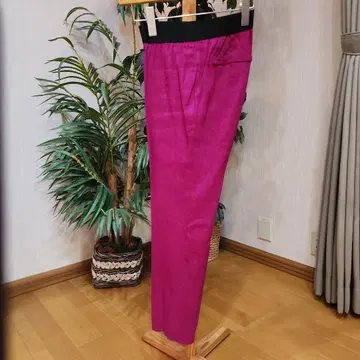 미카코 나카무라 MFil: 적자색 린넨 이지 팬츠 38