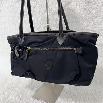 새상품급 Felisi 페리지 토트백 나일론 가죽 블랙 경량