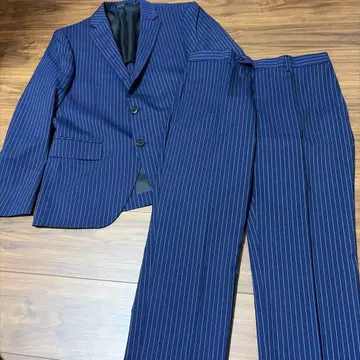 [ 새상품급 ] 네이비 스트라이프 남성용 비즈니스 정장