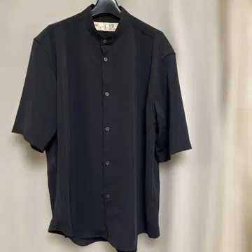 NANO UNIVERSE 블랙 반팔 셔츠 LB.04