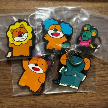 긴비스 타베코 동물 러버 키링 세트 사자 곰 강아지