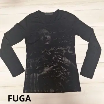 FUGA 롱 T 마리아 프린트 티셔츠 46 블랙
