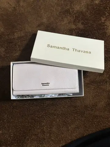 Samantha Thavasa 핑크 가죽 장지갑