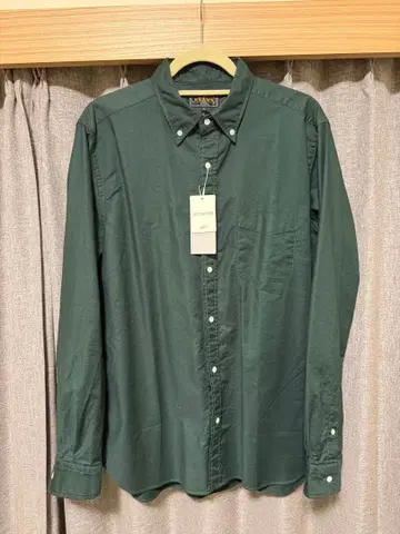 BEAMS PLUS B.D. 컬러 옥스포드 - 그린 XL