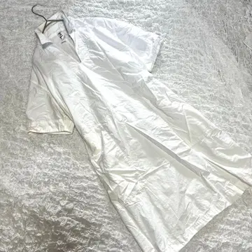 새상품급 [ 마가렛호웰 ] (2) 반팔 셔츠 원피스 화이트