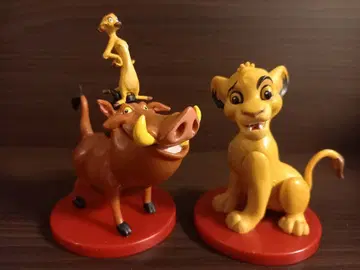 라이온킹 피규어 2점 3캐릭터 세트