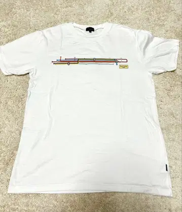 PaulSmith 반팔 프린트 T셔츠 XL 화이트