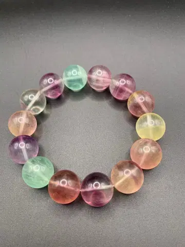 플로라이트 비즈 팔찌 15mm 안지름 17