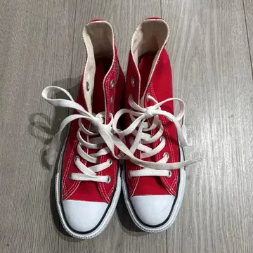 ALL STAR 하이컷 스니커즈 올스타 레드 빨간색