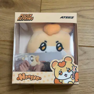 ATEEZ mighteez 봉제 인형 키링 홍중 트레이딩 카드 포함