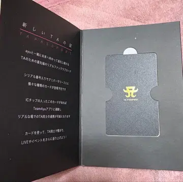 하마사키 아유미 TA 여권 TA PASSPORT No.3 그레이스 블랙