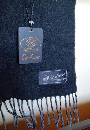 캐시미어 100% 블랙 머플러