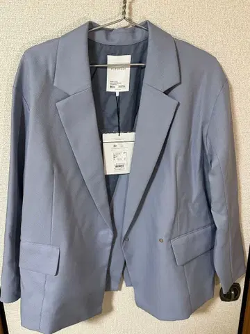 [택 포함 새상품] 엘렌딕 오버 사이즈 테일러드 자켓 아이스 블루 F