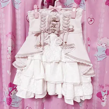 리즈리사 스커트 핑크 프론트 카슈쿨 스커트 핑크