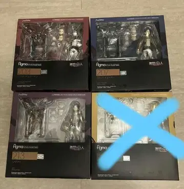 figma 진격의 거인 피규어 3체 세트 예약 특전 받침대 1점 포함