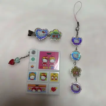 산리오 헤이세이 여자아이 시크릿 타일씰풍 미니 거울 오마지키 헬로키티