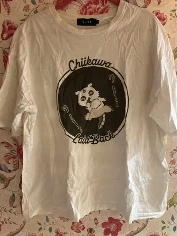 치이카와 빅 실루엣 T셔츠 그 아이 반팔 L