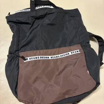 BEAMS DESIGN 백팩 블랙/브라운