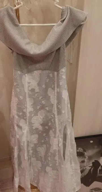 시어 자카드 코르셋 원피스