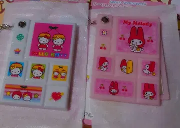 산리오 시크릿 타일씰풍 미니 거울 키티 & 미미 마이멜로디