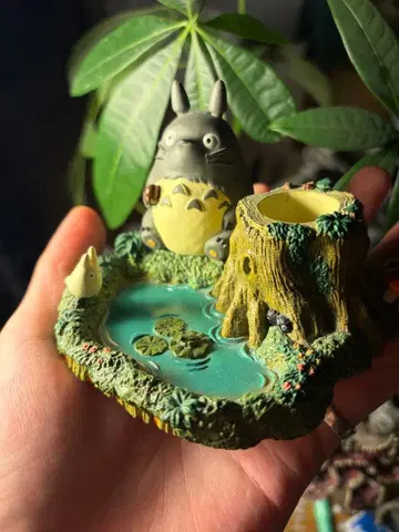 지브리 이웃집 토토로 도장 펜꽂이 받침대