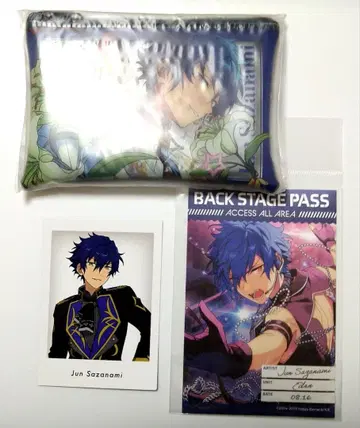 앙스타 사자나미 쥰 클리어 파우치 파우치 전시회 10주년