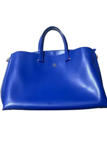 새상품급 [ TOMMY HILFIGER ] 가죽 토트백 블루