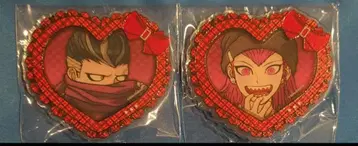 슈퍼 단간론파 하트형 아크릴 배지 다나카 간자무 사우다 카즈이치 캔뱃지