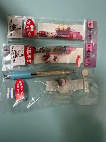 미개봉 지역 한정 키티 볼펜 3개 세트