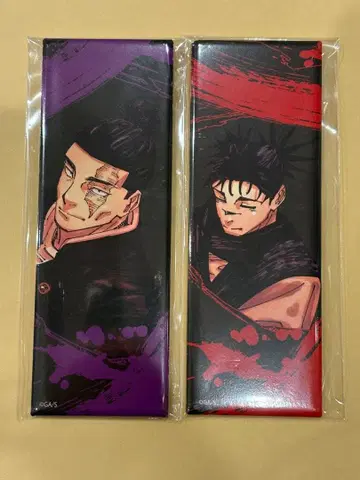 주술회전 전시회 그림 카드 캔뱃지 세트