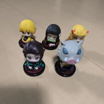 귀멸의 칼날 미니 피규어 세트 5체 컴플리트