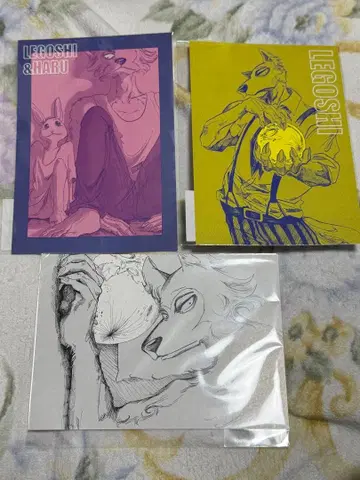 이타가키 파루전 BEASTARS 엽서 비스타즈 레고시 3종