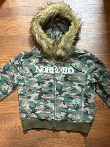 NOREMID 카모 패턴 퍼 후드티