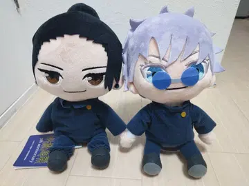 주술회전 봉제 인형 게토 스구루 고죠 사토루 2체 세트