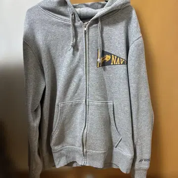 AVIREX U.S. Naval Academy 그레이 후드티