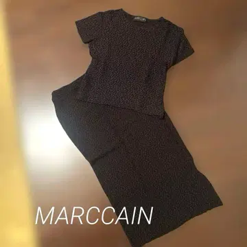 MARCCAIN 마크케인 S 투피스 전체 레이스 반팔 상의 + 스커트