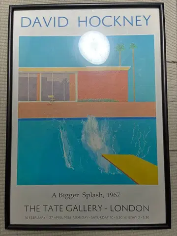 데이비드 호크니 A Bigger Splash 포스터 프레임 포함