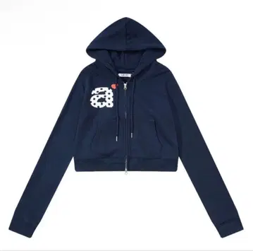 aeae 크롭 후드티 네이비 여성용 M 사이즈