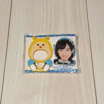 AKB48 팀8 오구리 유이 개별 러버 부착 아크릴 배지