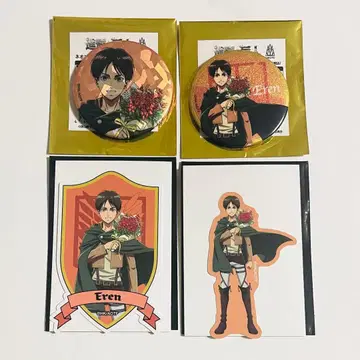 진격의 거인 니지겐노모리 엘렌 캔뱃지 스티커 두신