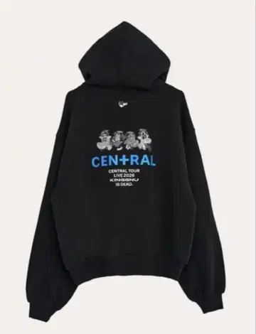 KING GNU CEN+RAL 투어 공식 후디 M