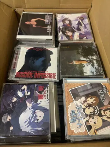 애니메이션 CD 사운드 트랙 등 묶음 판매 미개봉 포함 약 70장