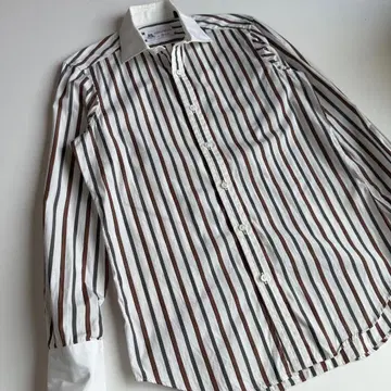 THOMAS MASON FOR Brilla 스트라이프 클레릭 셔츠