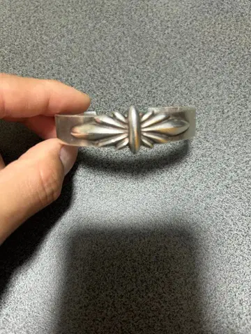 실버 플라워 팔찌