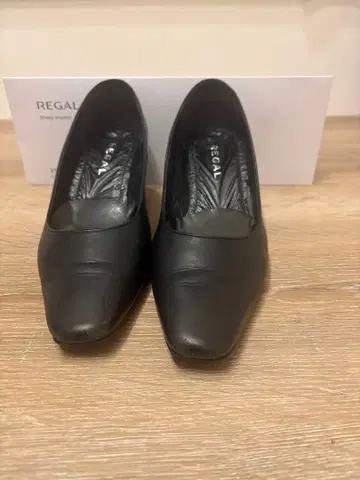 REGAL 리갈 펌프스 블랙 가죽 깔창 세트
