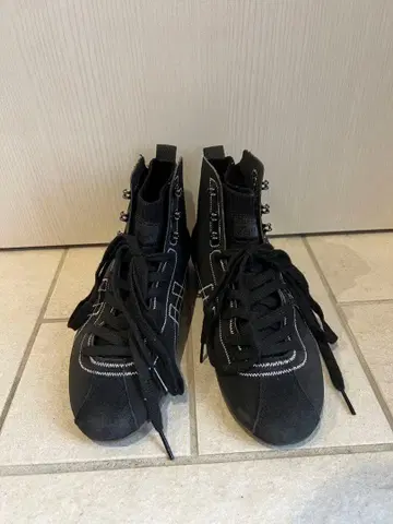 오니츠카타이거 SCLAW MT 하이컷 스니커즈 23cm 블랙