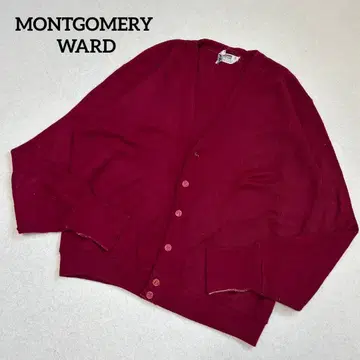 MONTGOMERY WARD 버건디 가디건 L 사이즈