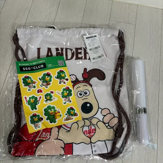 [미개봉!!] ssg 랜더스 멤버쉽 짐색+응원봉