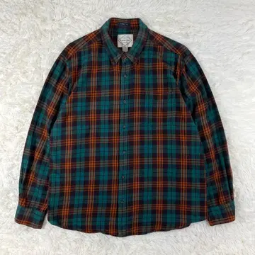 세인트 존스베이 플란넬 셔츠 BD 레트로 컬러 체크 XL 버튼 다운