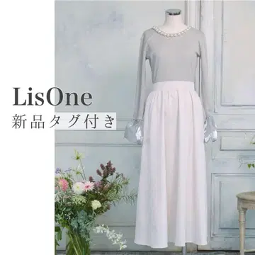 (새상품) LisOne 리스원 롱 원피스 핑크 입학 펄 유리이치